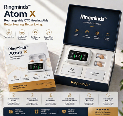 🔥 Today Only! 👂Ringminds™ Atom X Smart Hearing Aids — Hear Clearly, Feel Confident Again 💖🔊