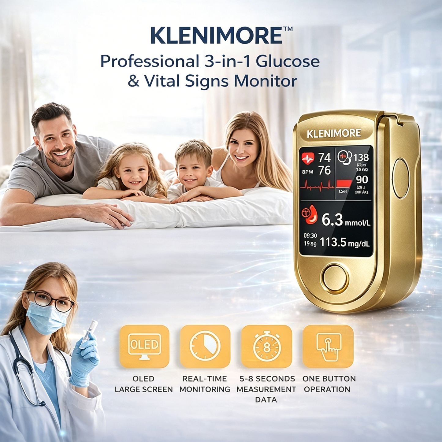 🔥Final 3 Hours: 70% OFF🏆Develops Newly Launched Non-Invasive Smart Blood Sugar Tracking Device✅TGA Approved