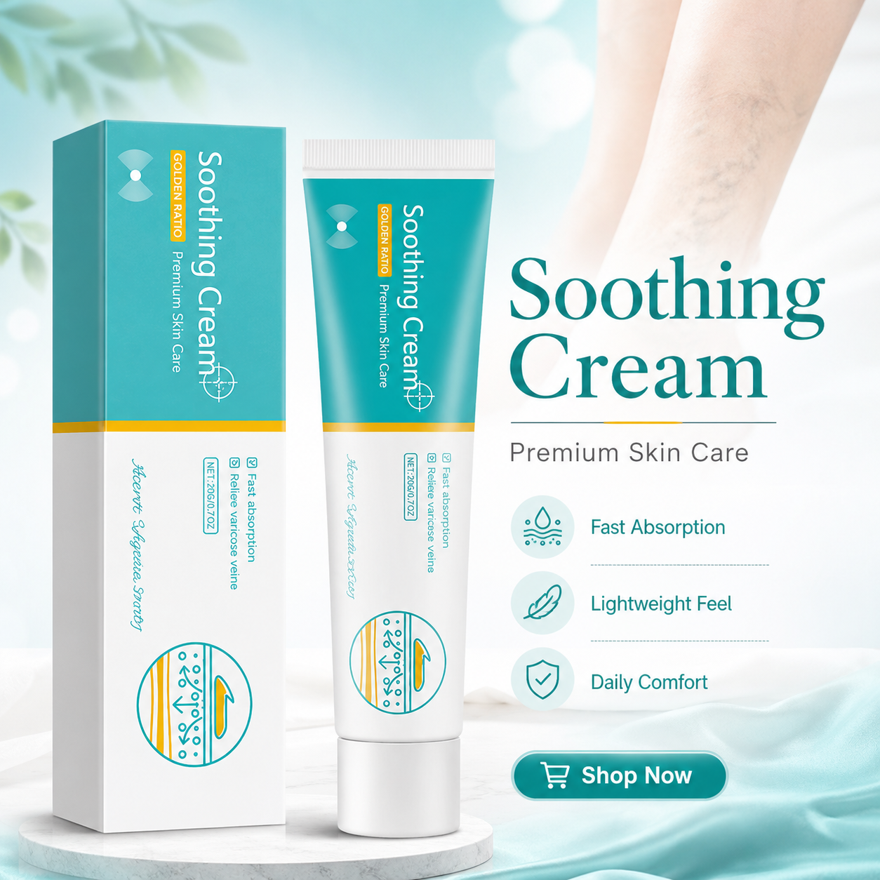 Herbal Varicose Veins Cream, Leg Relief Care🦵