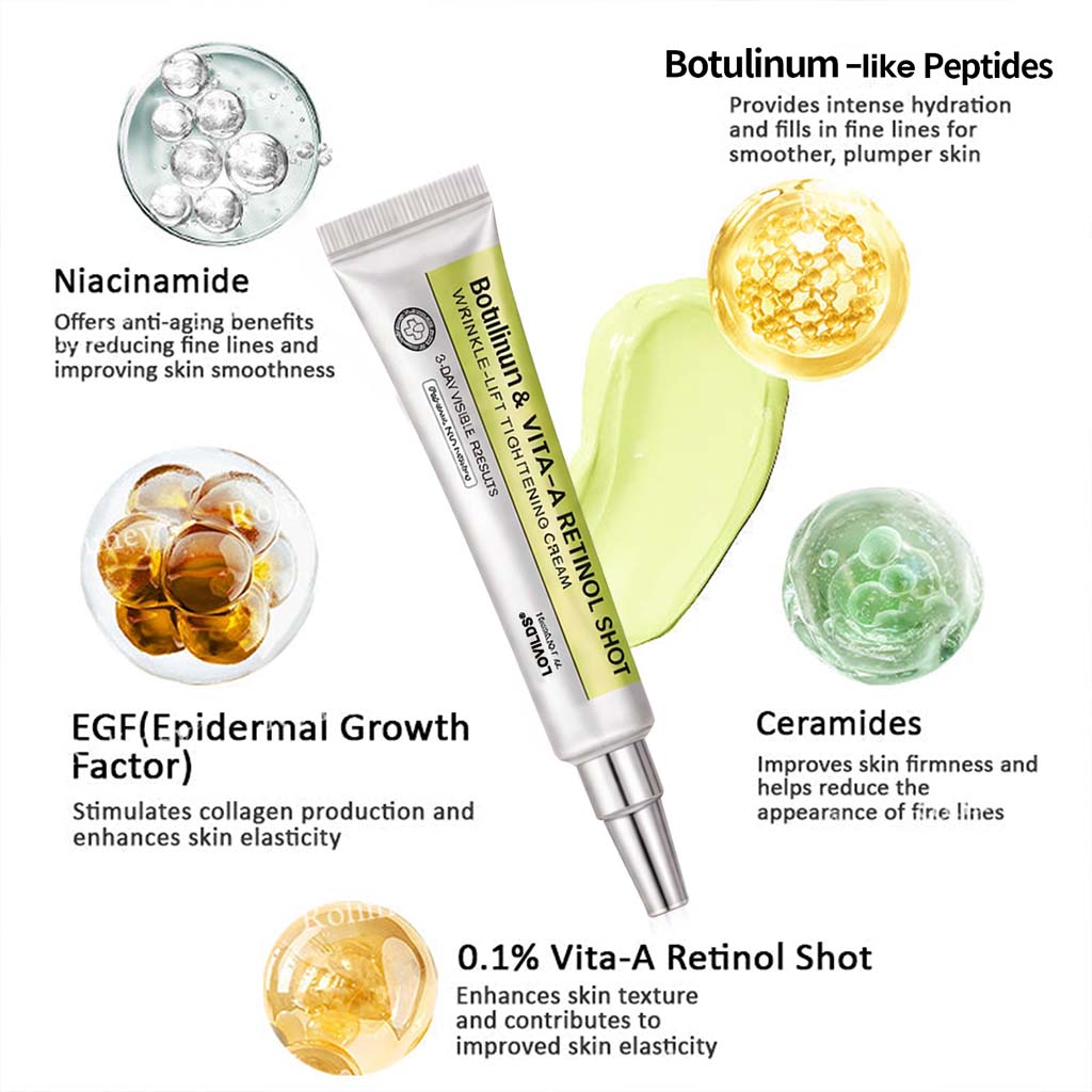 Final 3 Hours: 70%OFF🔥Peptide / Botulinum-like peptide / Line-smoothing peptide & Vita-A Retinol Shot Wrinkle-Lift Tightening cream✨