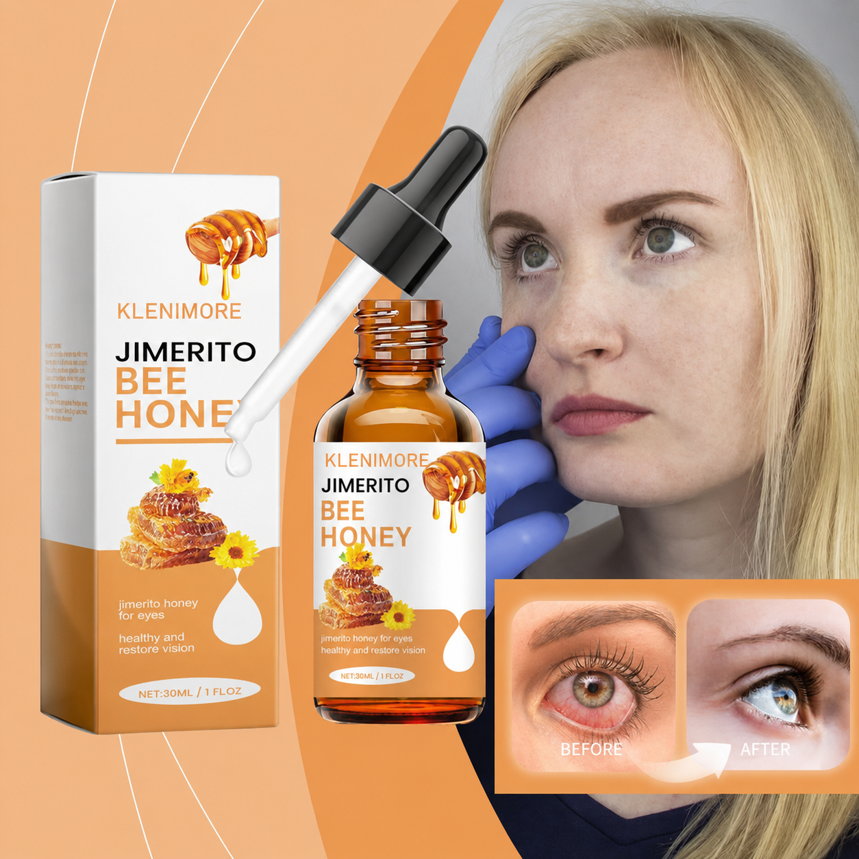 KLENIMORE™HoneyVue Refresh Eye Drops(The second item is 60% off!)
