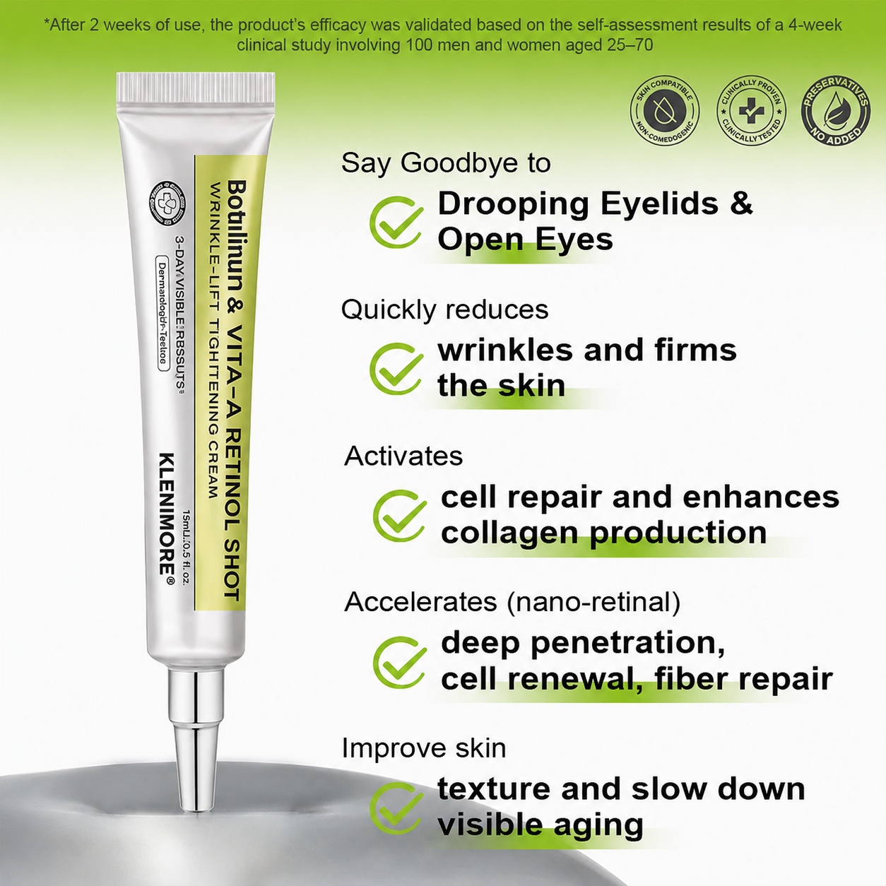 Final 3 Hours: 70%OFF🔥Peptide / Botulinum-like peptide / Line-smoothing peptide & Vita-A Retinol Shot Wrinkle-Lift Tightening cream✨