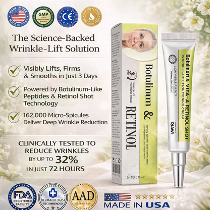 Final 3 Hours: 70%OFF🔥Peptide / Botulinum-like peptide / Line-smoothing peptide & Vita-A Retinol Shot Wrinkle-Lift Tightening cream✨