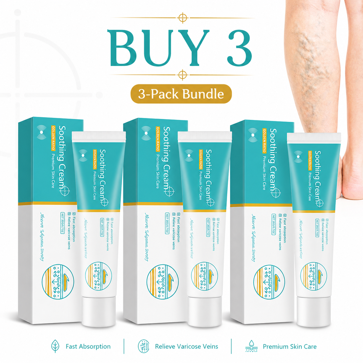 Herbal Varicose Veins Cream, Leg Relief Care🦵