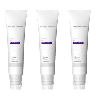 Roller Massage Neck Cream 🧴 Collagen & Hyaluronic Acid | Firms Neck, Reduces Wrinkles & Double Chin
