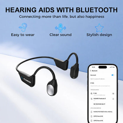 🔥 Final 2 Hours : Only Limited Stock Left🏆KLENIMORE™ Bone Conduction Smart Hearing Headphones （Mayo Clinic Recommended）