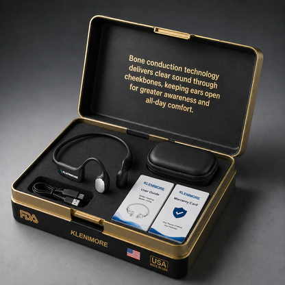 🔥 Final 2 Hours : Only Limited Stock Left🏆KLENIMORE™ Bone Conduction Smart Hearing Headphones （Mayo Clinic Recommended）